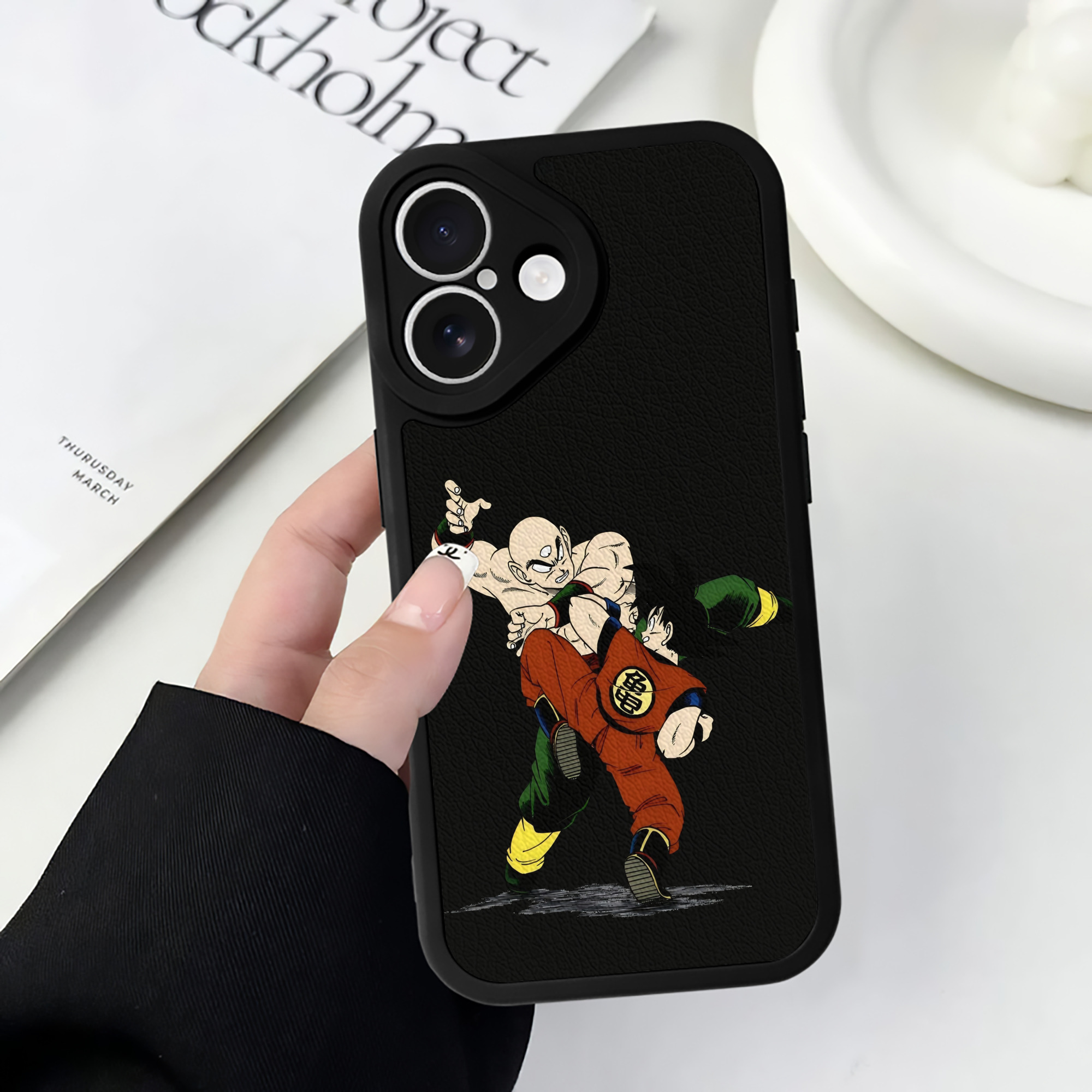 （画像用） ドラゴンボール DRAGON BALL 【iPhone 16シリーズ対応】シリコンスマホケース（レザー調） 材質：シリコン